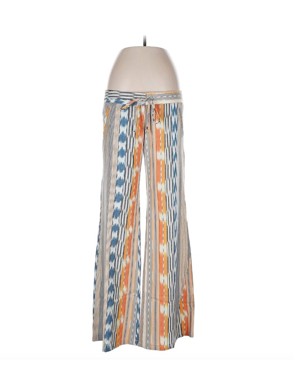 Georgie Boho Striped Print Cotton Pants